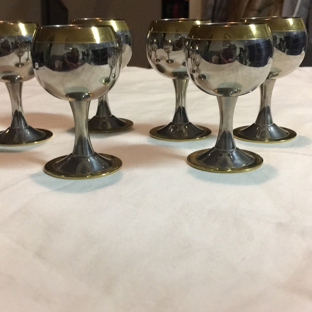 NWT. AUTHENTIC ZEPTER MASTERPIECE DRINKING SET “PRINCE” 6 person. GOLD 24 k